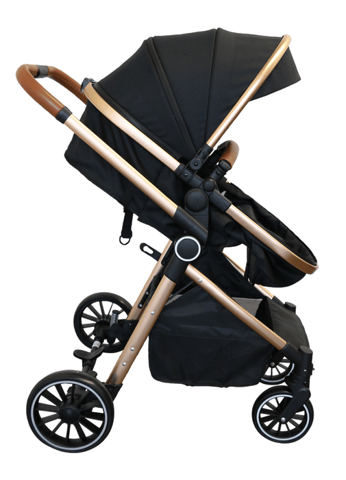 BILY® - Bily Convertible Stroller, Black & Gold