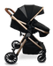 BILY® - Bily Convertible Stroller, Black & Gold