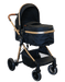 BILY® - Bily Convertible Stroller, Black & Gold