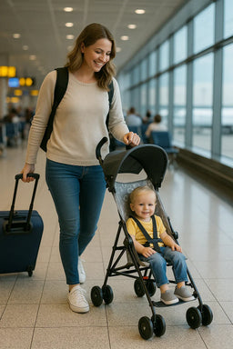 BILY® - Bily Umbrella Stroller - Grey Elephants