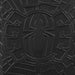 Bioworld Black Spider-Man carry-on luggage with embossed spider logo on textured hard shell.
