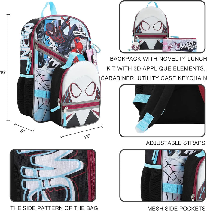 Bioworld® Spider-Man & Ghost-Spider 5-Piece Backpack Set
