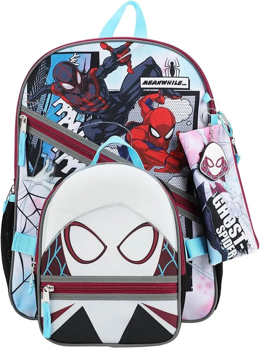 Bioworld® Spider-Man & Ghost-Spider 5-Piece Backpack Set