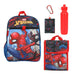 Marvel Spider-Man Miles Morales 5-piece kids backpack set with lunch bag, water bottle, and accessories.