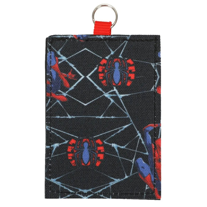 Bioworld Marvel Spiderman Miles Morales kids backpack accessory with spider web and logo pattern