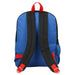 Bioworld Marvel Spiderman Miles Morales kids backpack shown from the back with blue and red straps.