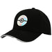 Bioworld Pokemon black snapback hat with holographic Pokeball logo shown on white background.