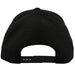 Bioworld Pokémon Black Elite Holographic Pokéball snapback hat showing adjustable back strap.