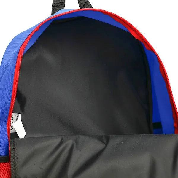 Bioworld Pokémon Pikachu 5-piece backpack set open to show main compartment and interior lining.