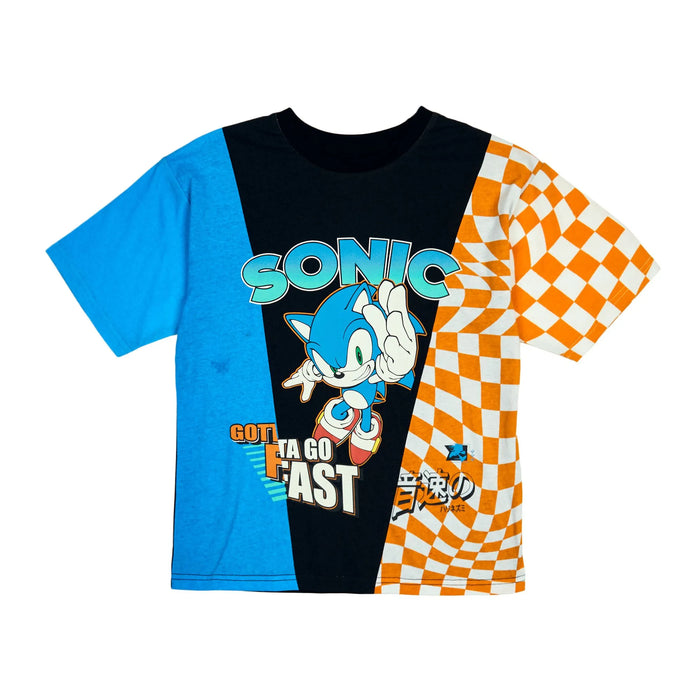 Bioworld® Sonic the Hedgehog Gotta Go Fast Youth T-Shirt Blue & Black