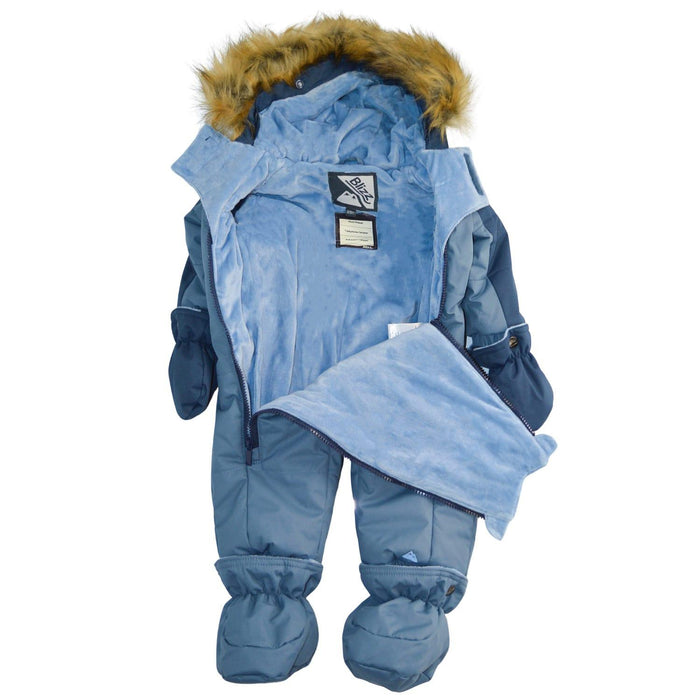 Blizz - Blizz Baby Boys Blue Snow Suit - 1 piece - (6m to 24m) - 24WBLI3423