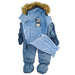 Blizz - Blizz Baby Boys Blue Snow Suit - 1 piece - (6m to 24m) - 24WBLI3423