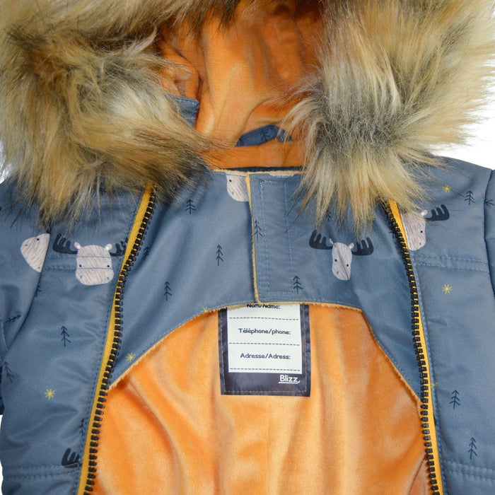 Blizz - Blizz Baby Boys Moose Snow Suit - 1 piece - (3m to 24m) - 22WBLI3213