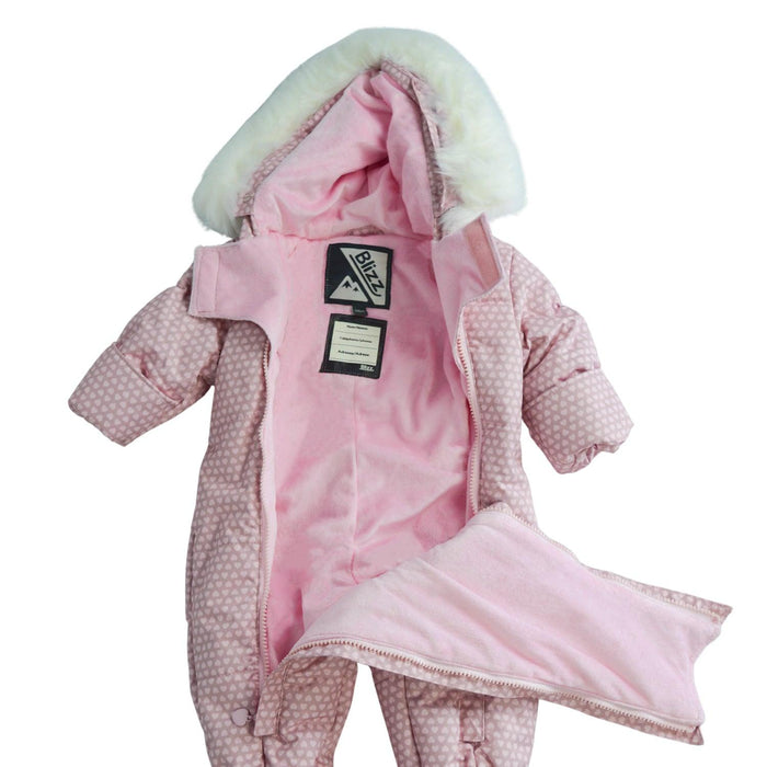 Blizz - Blizz Baby Girls Little Hearts Snow Suit - 1 piece - (3m to 9m) - 22WBLI5221