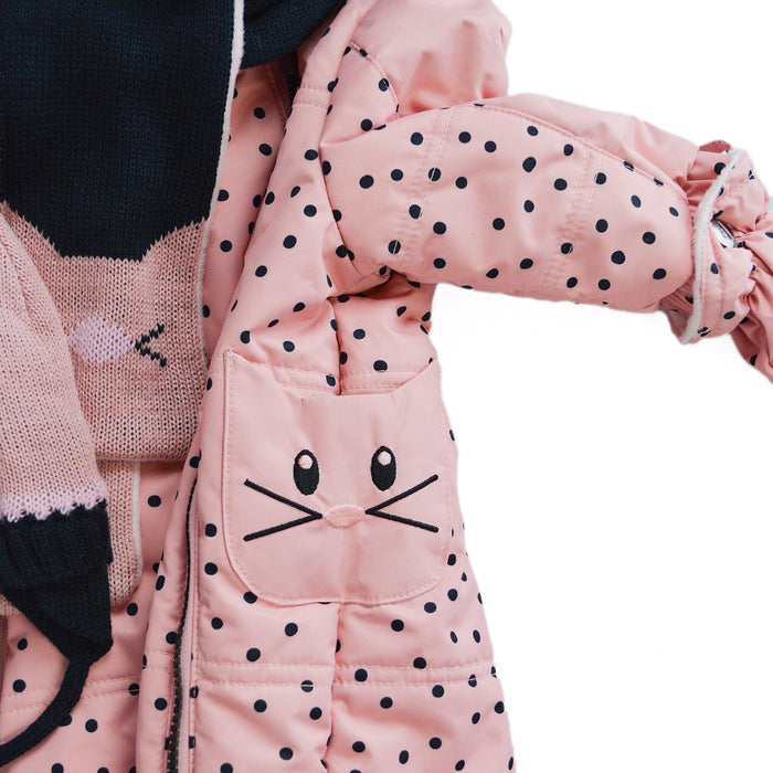 Blizz - Blizz Baby Girls Pink Kitty Cat Snow Suit - 1 piece - (3m to 24m) - 22WBLI5226