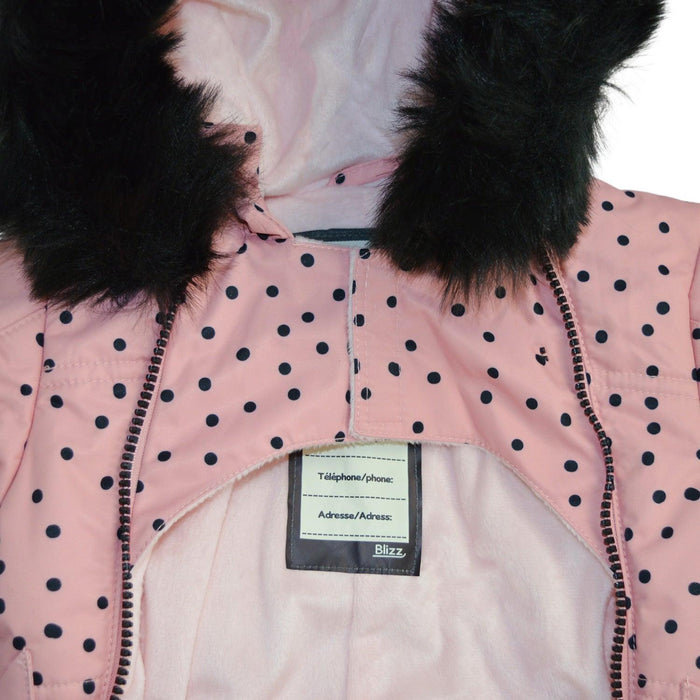 Blizz - Blizz Baby Girls Pink Kitty Cat Snow Suit - 1 piece - (3m to 24m) - 22WBLI5226