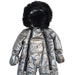 Blizz - Blizz Baby Girls Silver Puffy Snow Suit - 1 piece - (6m to 24m) - 24WBLI5439