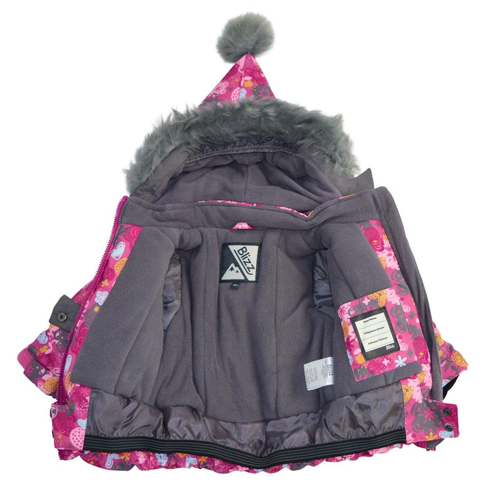 Blizz - Blizz Toddler Girls with Pointy Hood Snow Suit (18m & 24m) - 22WBLI5223