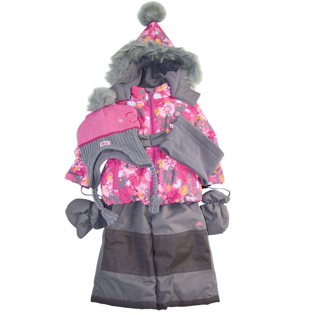 Blizz - Blizz Toddler Girls with Pointy Hood Snow Suit (18m & 24m) - 22WBLI5223