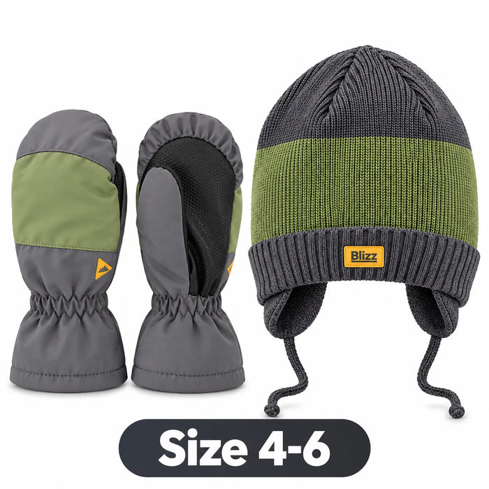 Ensemble de neige 2 pièces Blizz® pour garçon avec accessoires d'hiver - Trèfle à quatre feuilles | Tailles 4-16 | Style 26WBLI3617