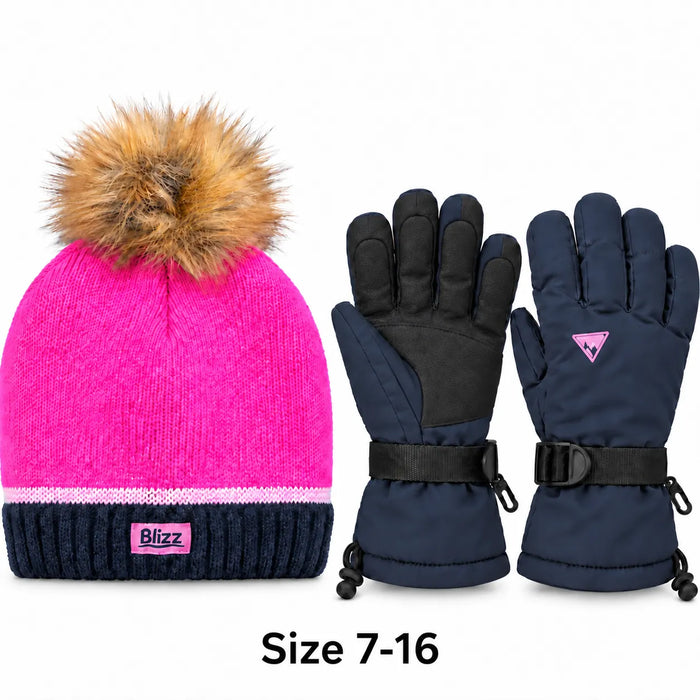 Blizz® Girls 2-Piece Snowsuit Set with Winter Accessories – Bonbon | Sizes 4–16 | Style 26WBLI5609