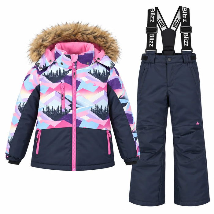 Blizz® Girls 2-Piece Snowsuit Set with Winter Accessories – Bonbon | Sizes 4–16 | Style 26WBLI5609