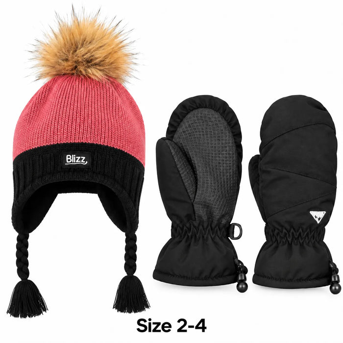 Ensemble de neige 2 pièces pour filles Blizz® avec accessoires d'hiver – Malaga | Tailles 2–16 | Modèle 26WBLI5608
