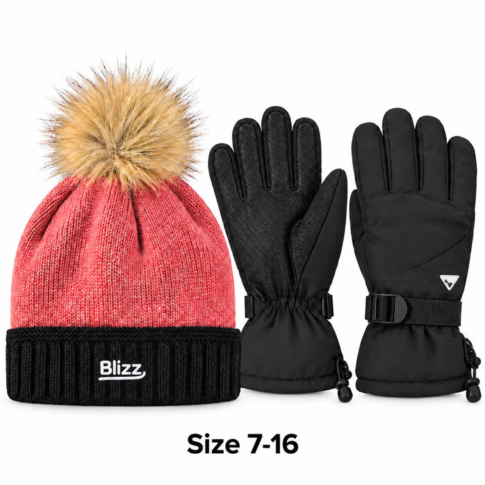 Ensemble de neige 2 pièces pour filles Blizz® avec accessoires d'hiver – Malaga | Tailles 2–16 | Modèle 26WBLI5608