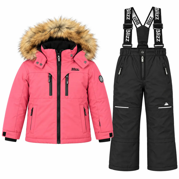 Ensemble de neige 2 pièces pour filles Blizz® avec accessoires d'hiver – Malaga | Tailles 2–16 | Modèle 26WBLI5608