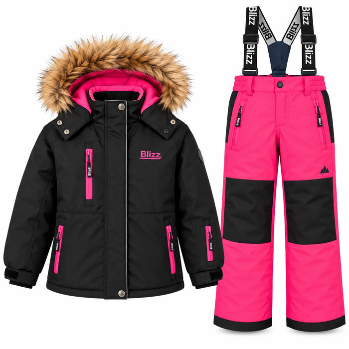 Habit de neige 2 pièces pour fille Blizz® | Anthracite/Rose | Style 26WBLI5604 | Tailles 4–16