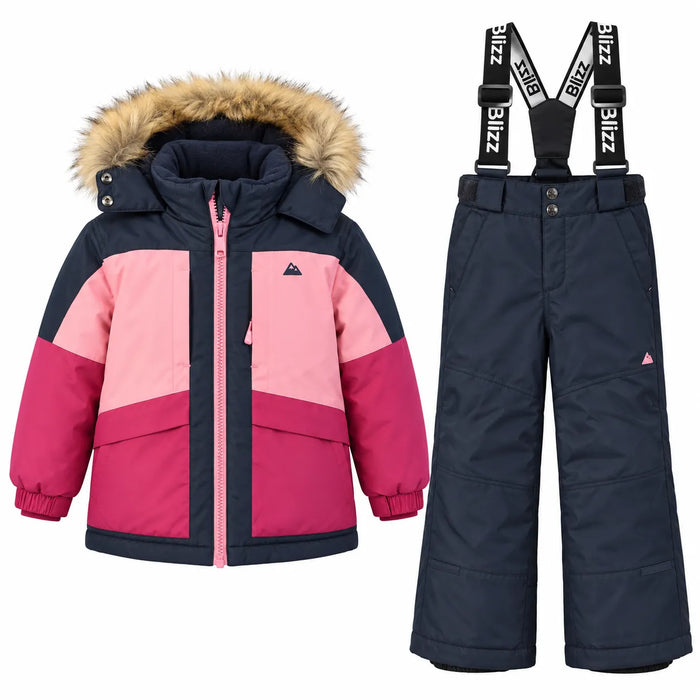 Blizz® Girls 2-Piece Snowsuit – Raspberry | Sizes 4–16 | Style 26WBLI5605