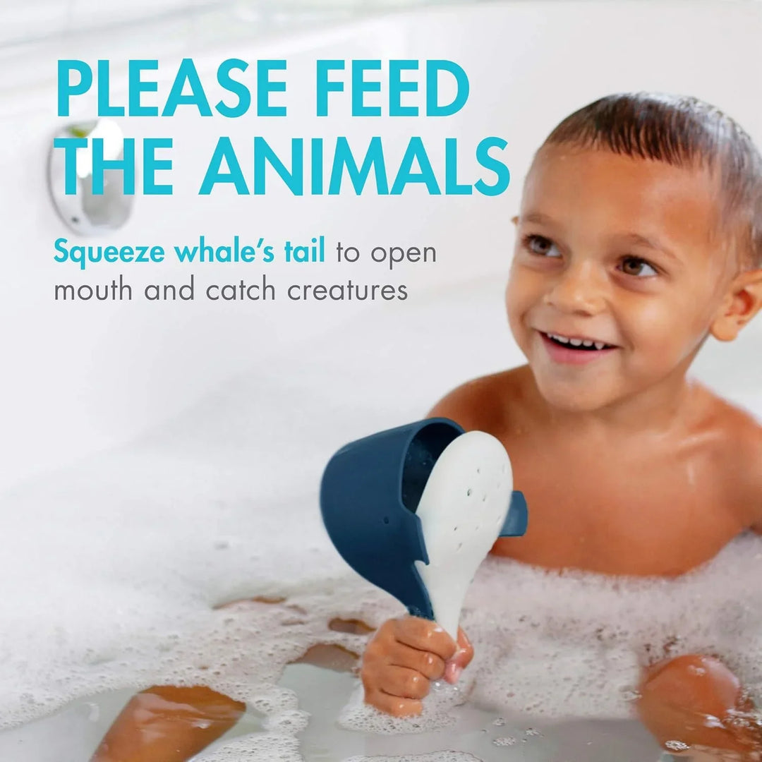 Boon® - Boon Chomp Hungry Whale Bath Toy – Floating Bath Time Fun for Toddlers