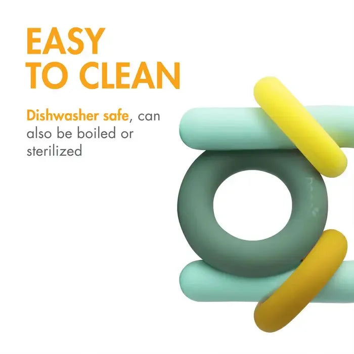 Boon® - Boon Hoop Silicone Teether – Soft, Safe & Soothing for Teething Babies