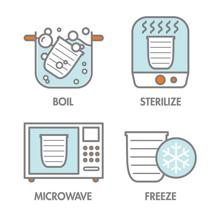 Boon® - Boon NURSH Reusable Platinum Food-Safe Silicone Replacement Pouches - 3-pack - 8oz/240ml