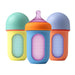 Boon® - Boon NURSH Silicone Pouch Bottle - 8oz/240ml - Assorted Colours - 3-pack