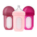 Boon® - Boon NURSH Silicone Pouch Bottle - 8oz/240ml - Assorted Colours - 3-pack