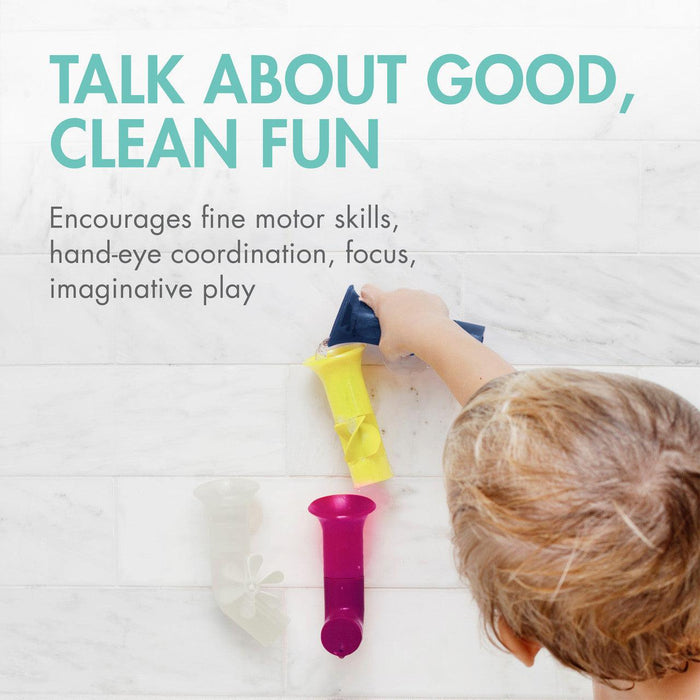 Boon® - Boon PIPES Building Bath Toy Set - plum/multi