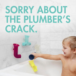 Boon® - Boon PIPES Building Bath Toy Set - plum/multi