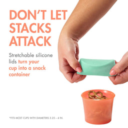 Boon® - Boon SNUG SNACK Universal Silicone Snack Cup and Lid - 2 Pack