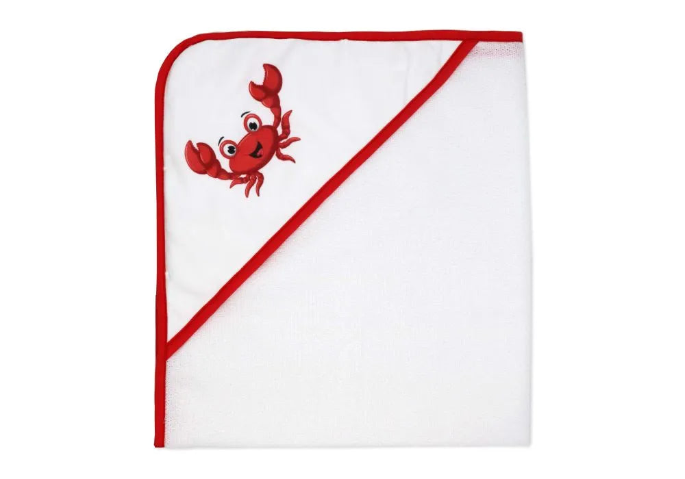 Buba Baby - 9pc Hooded Towel with Washcloth & 3 Bath Toys Set