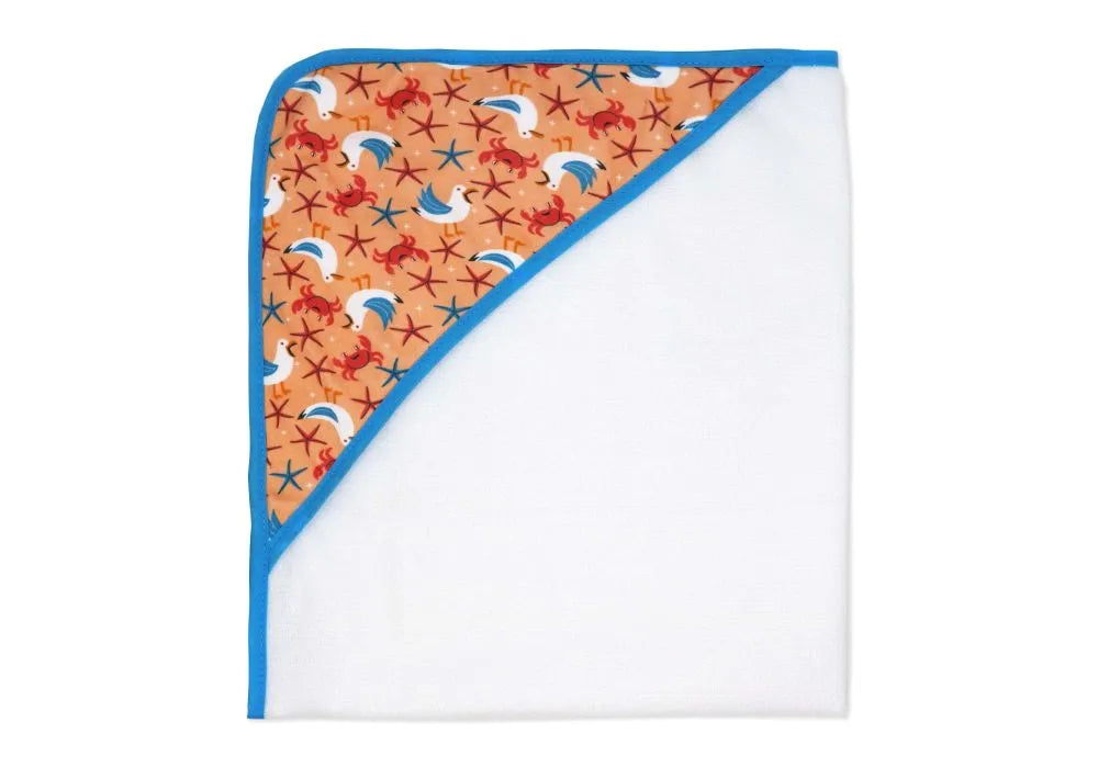 Buba Baby - 9pc Hooded Towel with Washcloth & 3 Bath Toys Set