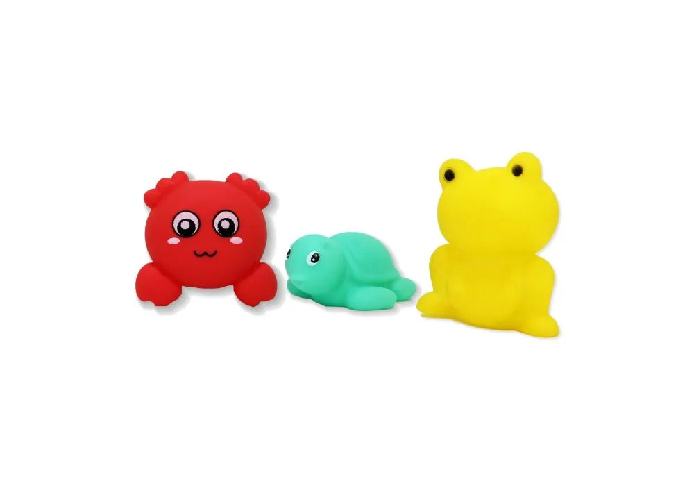 Buba Baby - 9pc Hooded Towel with Washcloth & 3 Bath Toys Set