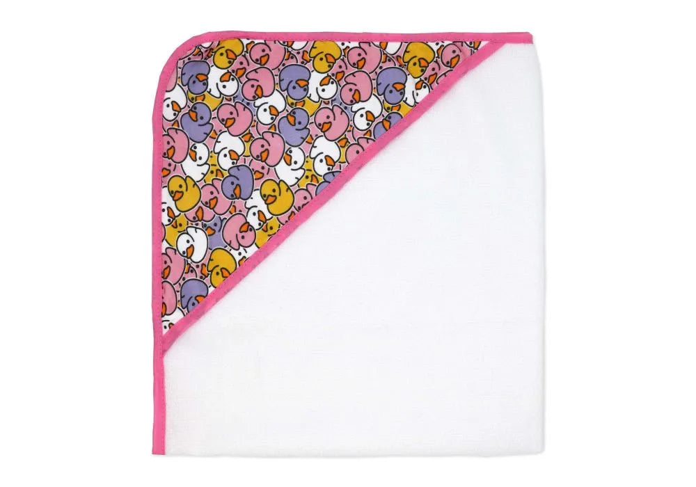 Buba Baby - 9pc Hooded Towel with Washcloth & 3 Bath Toys Set