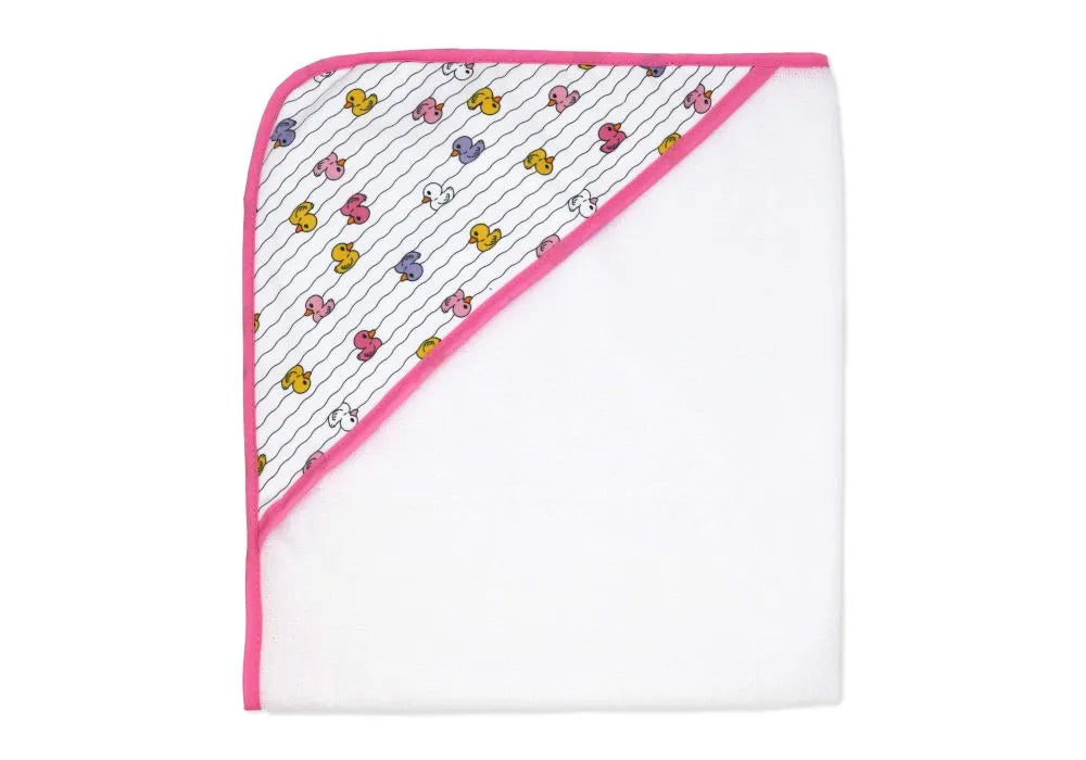 Buba Baby - 9pc Hooded Towel with Washcloth & 3 Bath Toys Set