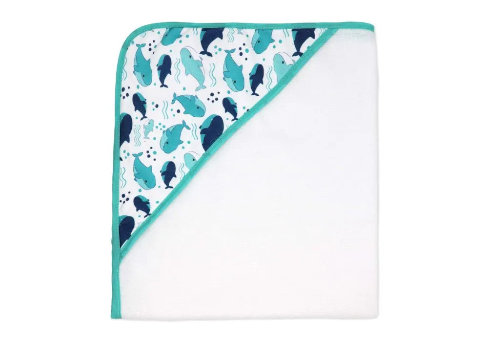 Buba Baby - 9pc Hooded Towel with Washcloth & 3 Bath Toys Set