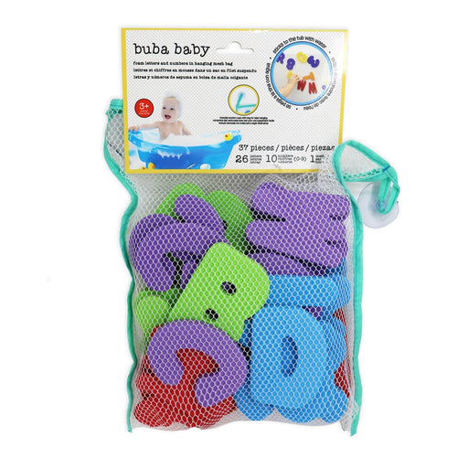 Buba Baby - Buba Baby Foam Bath Letters and Numbers with Suction Cup Storage Bag