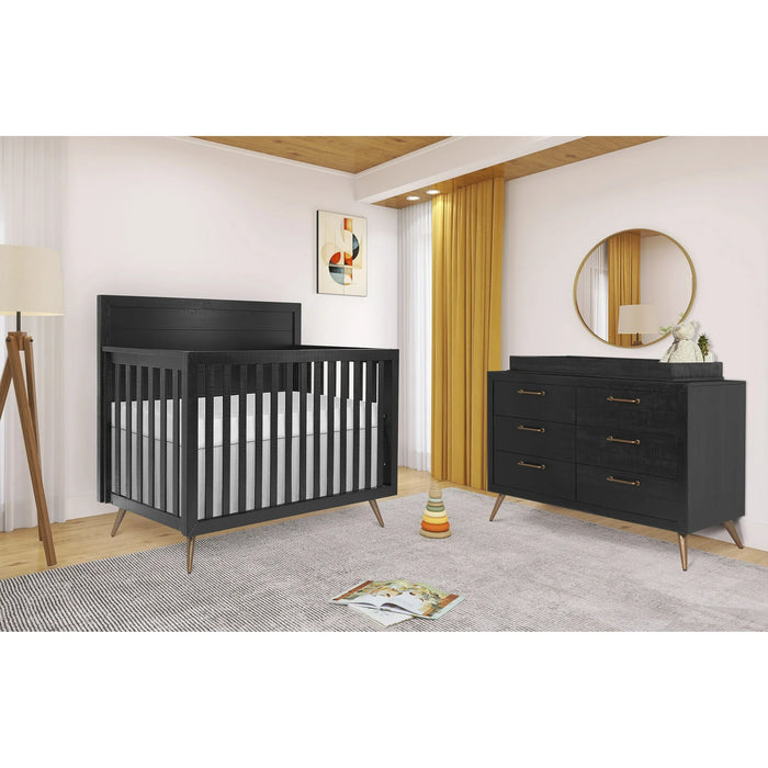 Dream On Me Evolur Stilnovo Mid Century 4-in-1 Convertible Crib