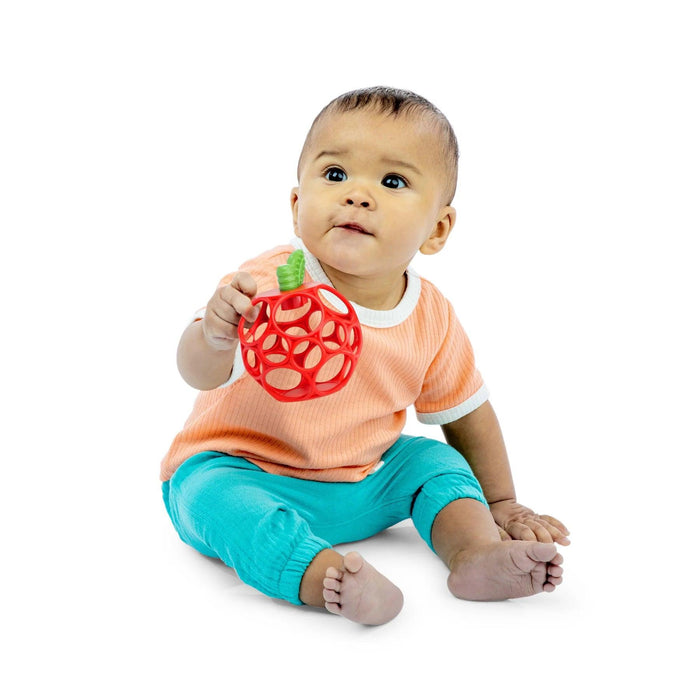 Bright Starts Hold My Own Easy-Grasp Teether Toy – Apple