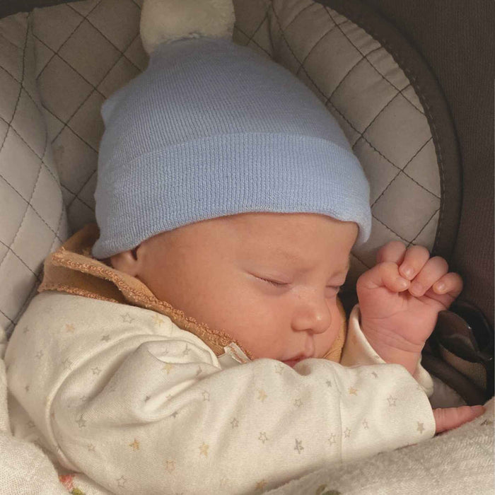 Kid Central Newborn Hat Single Pompom