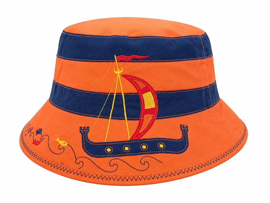 Calikids® Chapeau de soleil réversible Dragon Pirate UPF 50+ 12M-5A